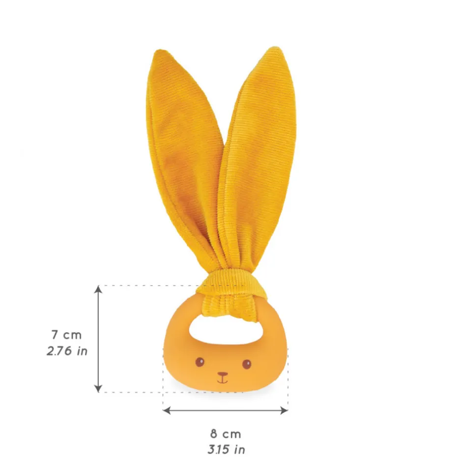 anneau_de_dentition_en_silicone_lapin__ocre_2.webp Anneau de dentition en silicone lapin - Ocre<Kaloo Discount