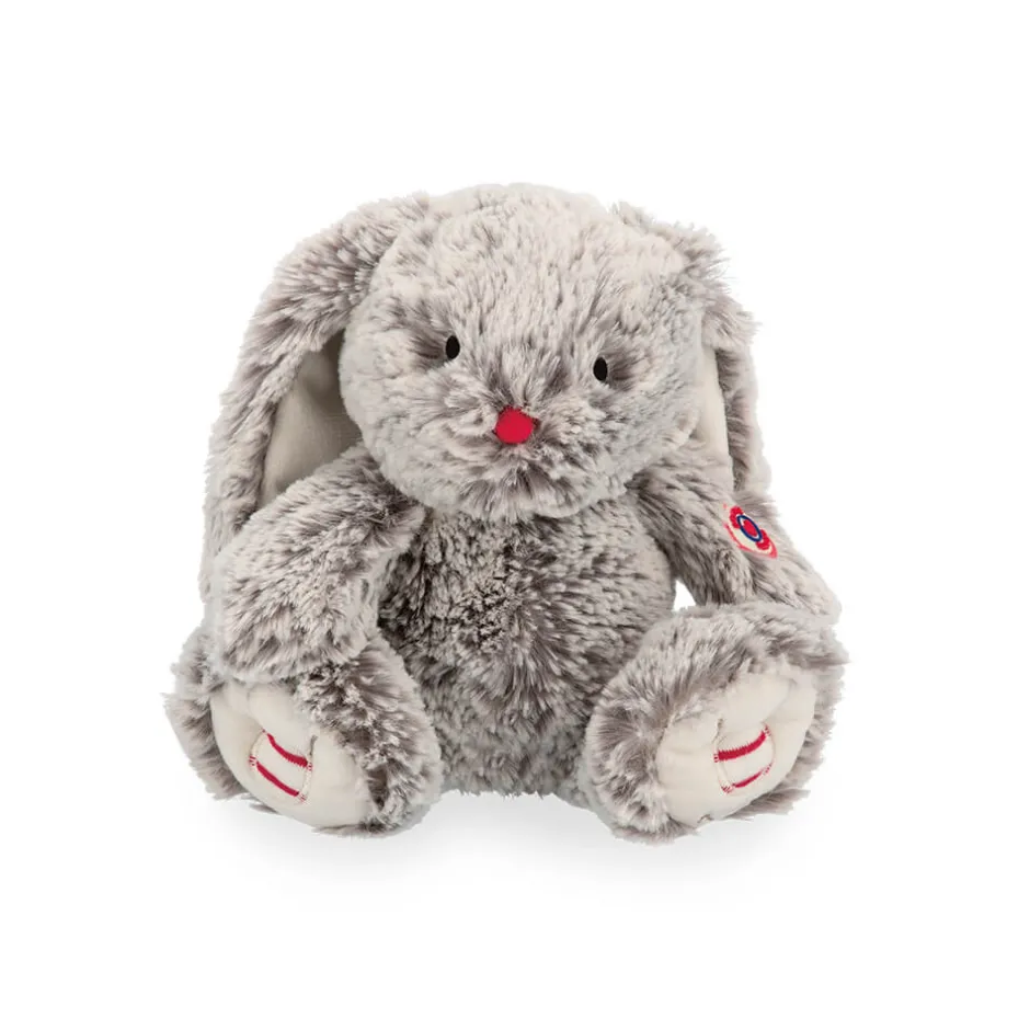 Peluche lapin Gris prestige Léo - 24 cm<Kaloo Online