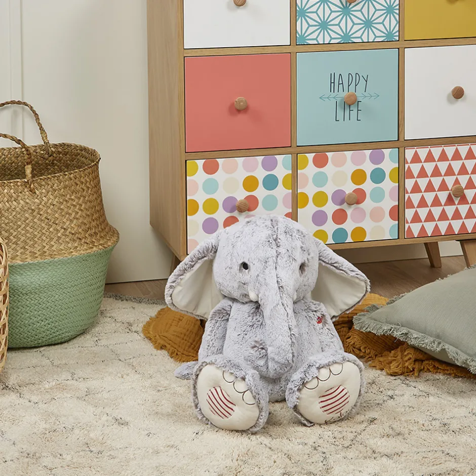 Peluche éléphant Gris prestige Noa - 55 cm<Kaloo Outlet